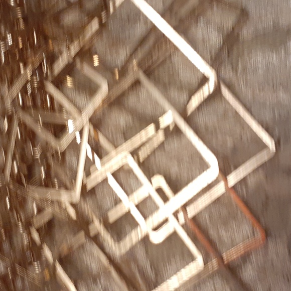 Natasha goldtone geometric necklace - Picture 2 of 3